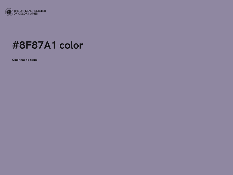 #8F87A1 color image