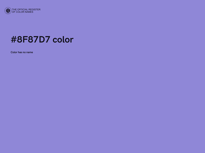 #8F87D7 color image