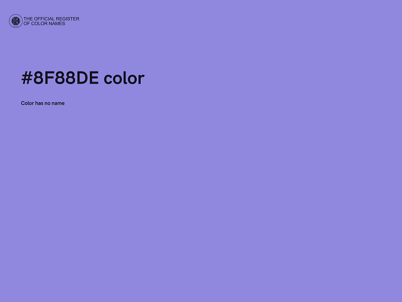 #8F88DE color image