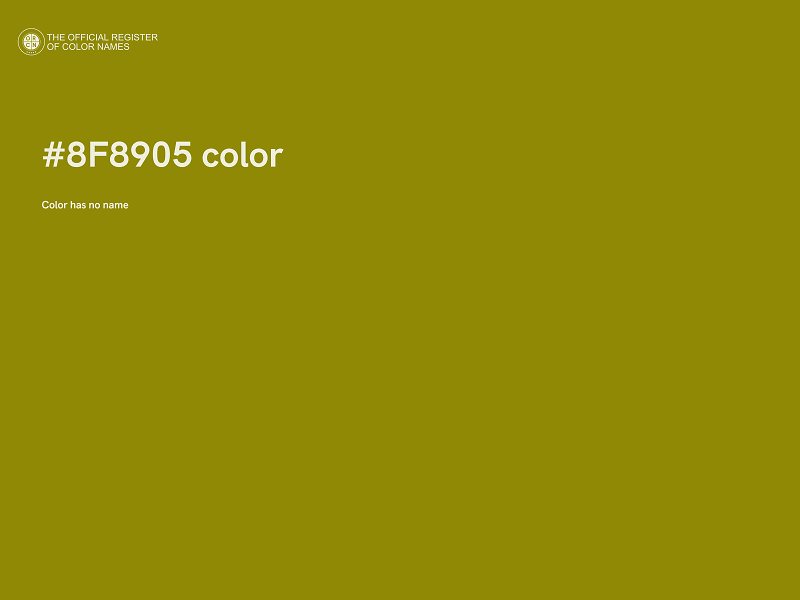 #8F8905 color image