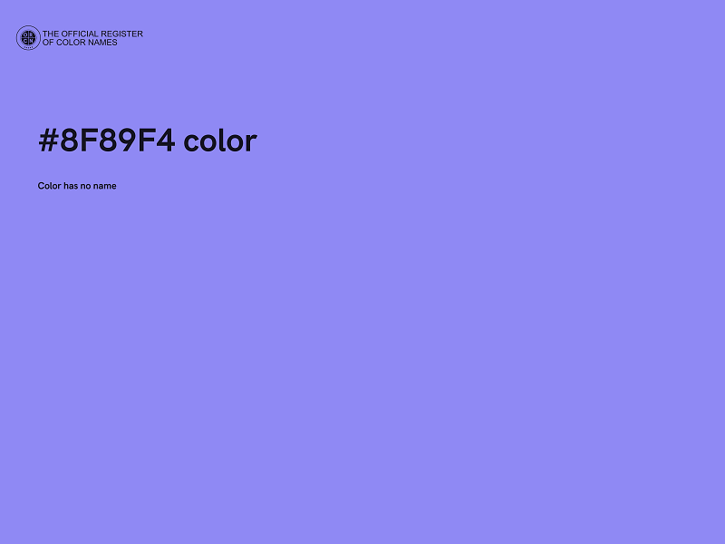 #8F89F4 color image