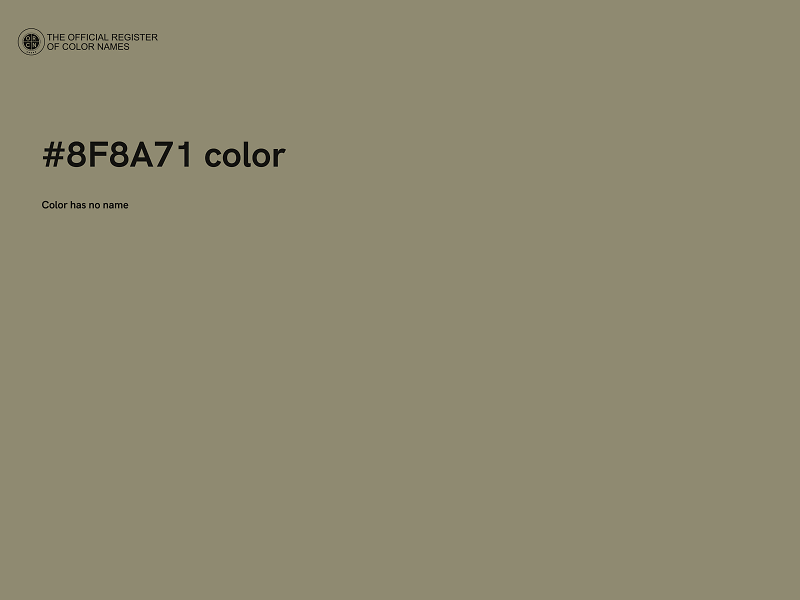 #8F8A71 color image