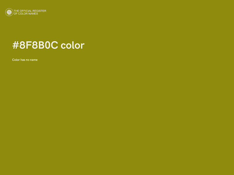 #8F8B0C color image