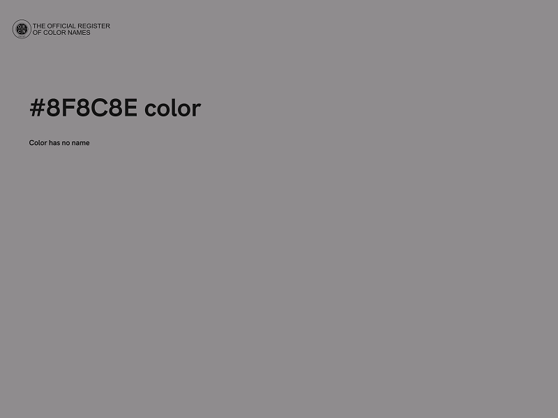 #8F8C8E color image