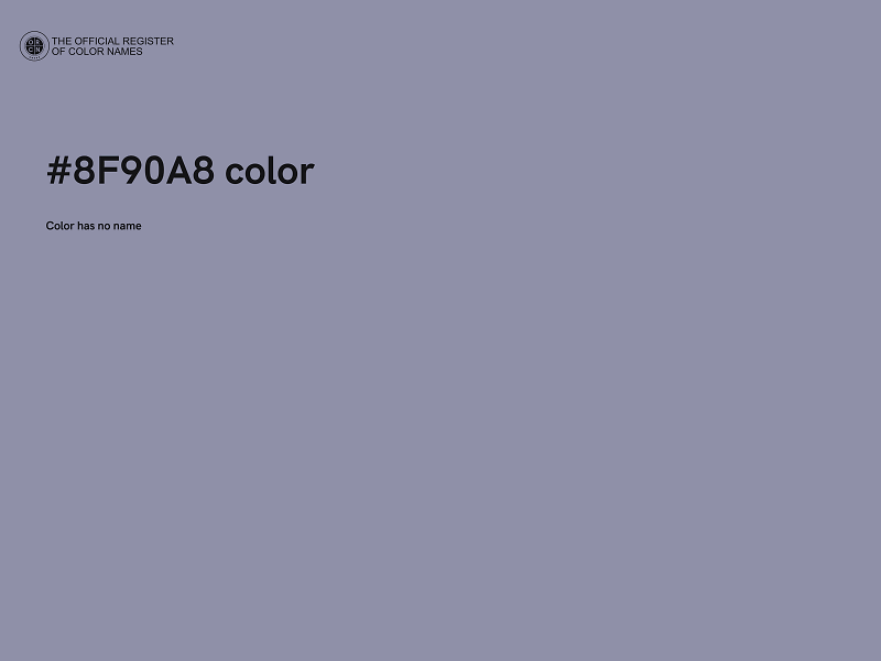 #8F90A8 color image