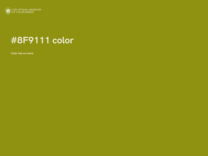 #8F9111 color image