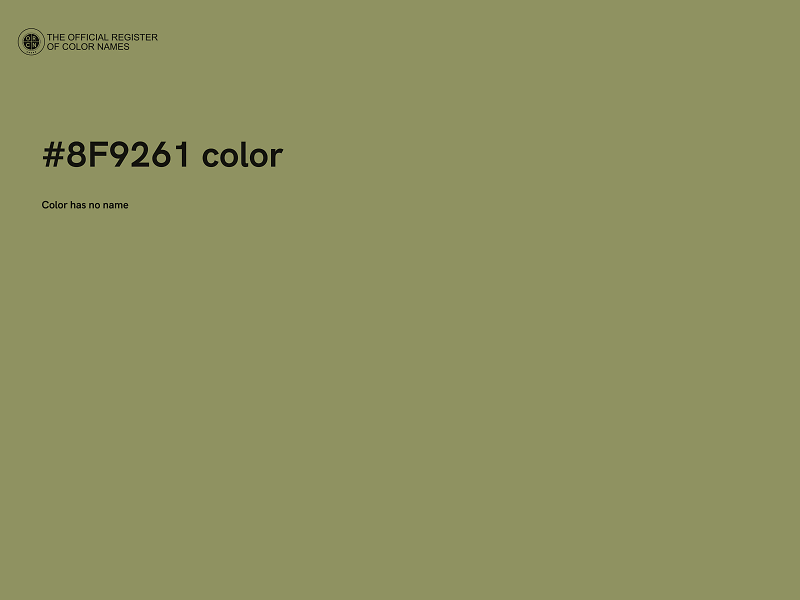 #8F9261 color image