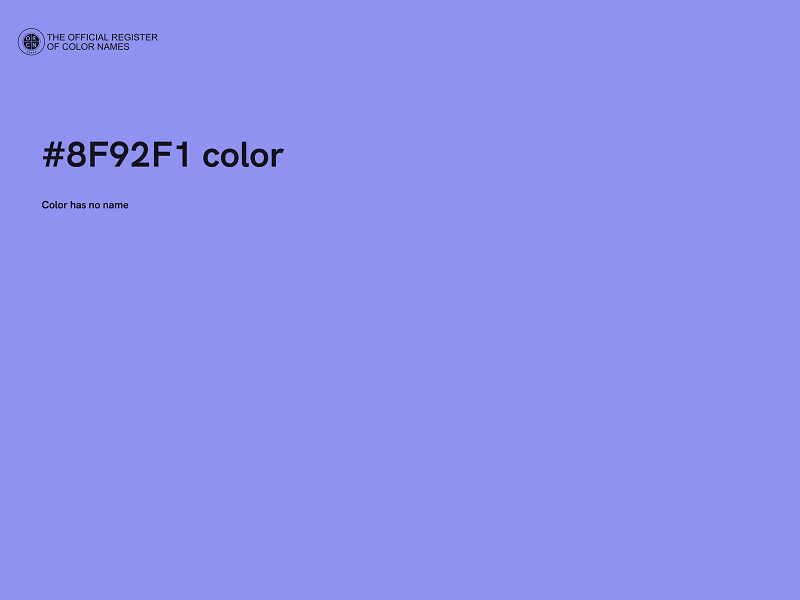 #8F92F1 color image