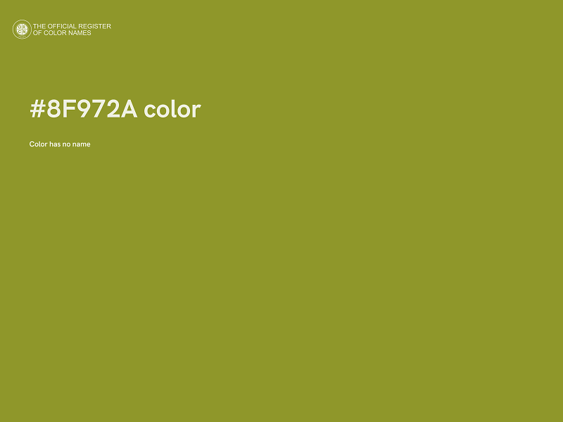 #8F972A color image