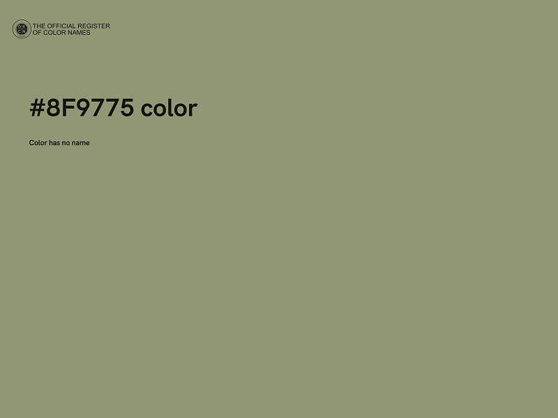 #8F9775 color image