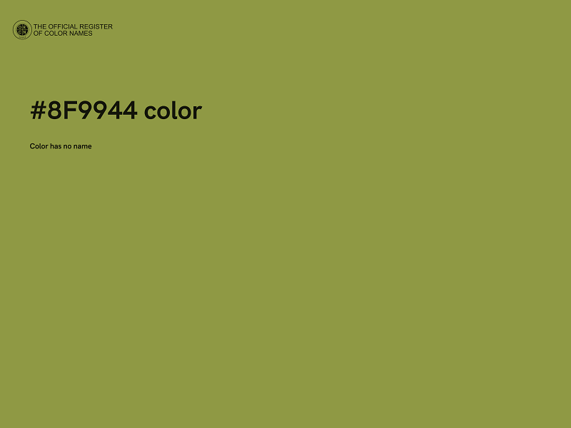 #8F9944 color image