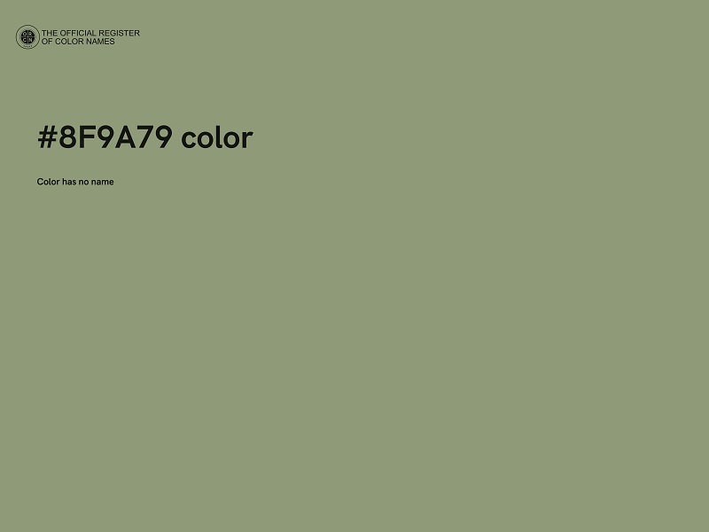 #8F9A79 color image