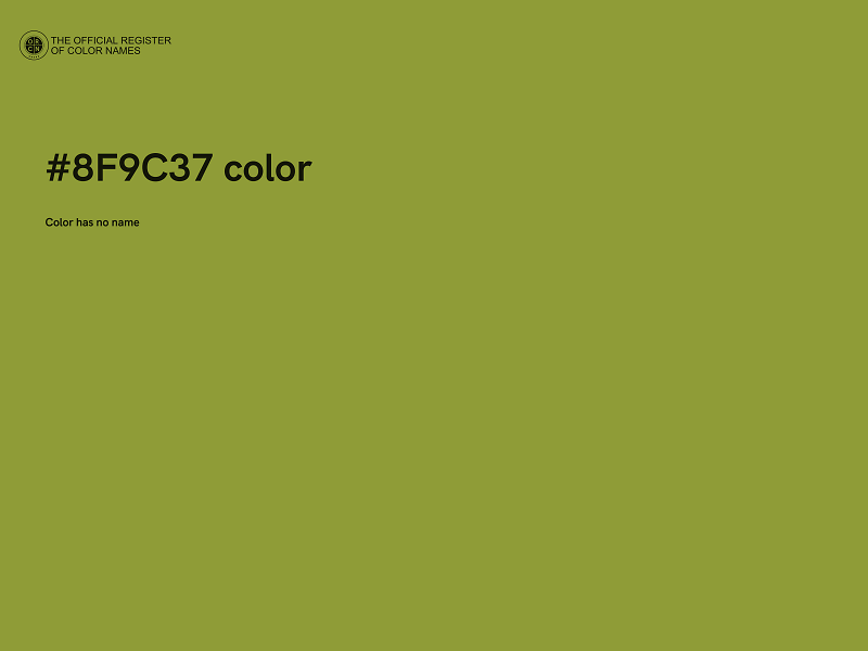 #8F9C37 color image