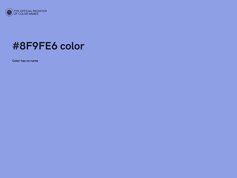 #8F9FE6 color image