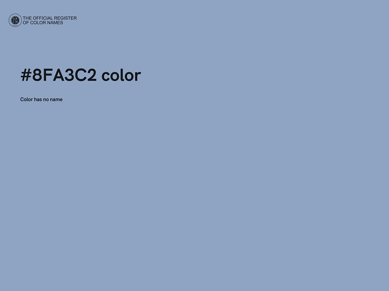 #8FA3C2 color image