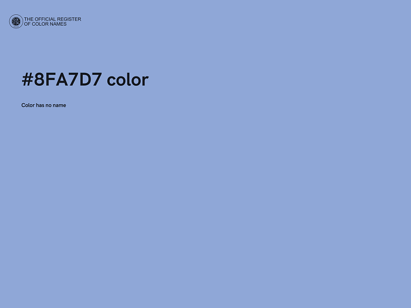 #8FA7D7 color image