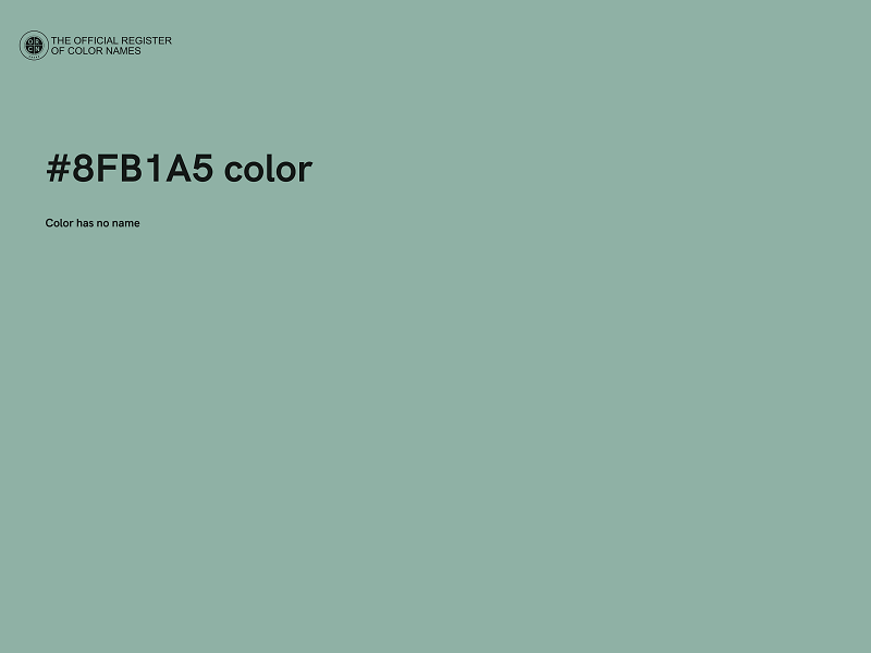 #8FB1A5 color image