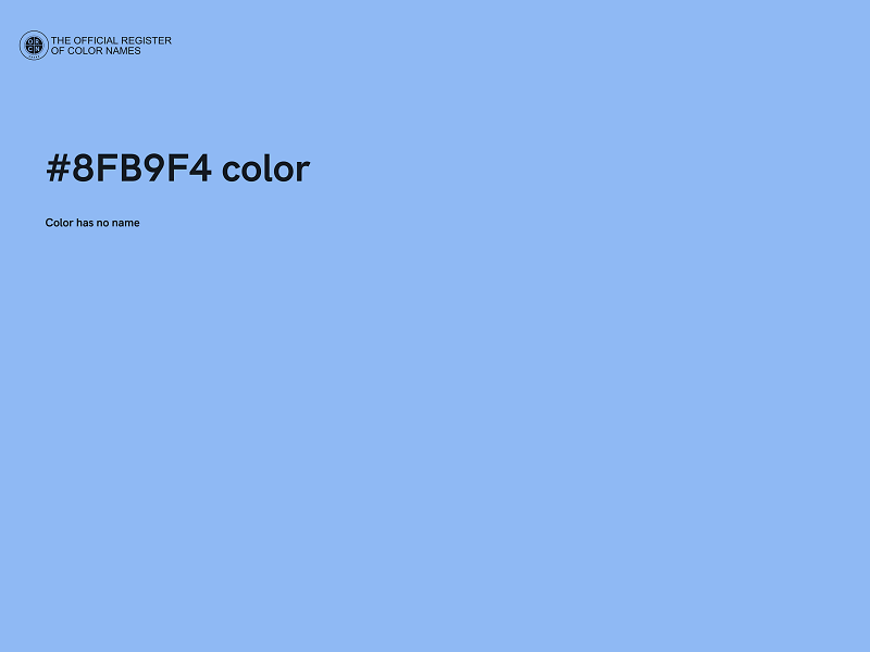 #8FB9F4 color image