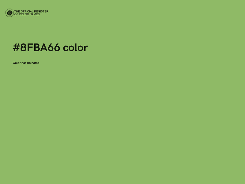 #8FBA66 color image