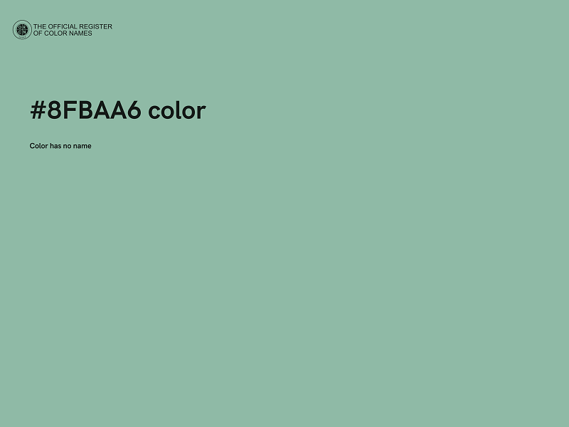 #8FBAA6 color image