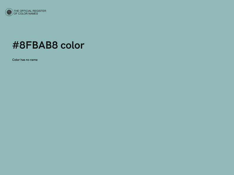 #8FBAB8 color image