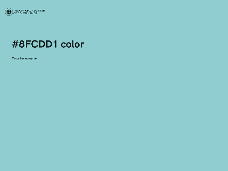 #8FCDD1 color image