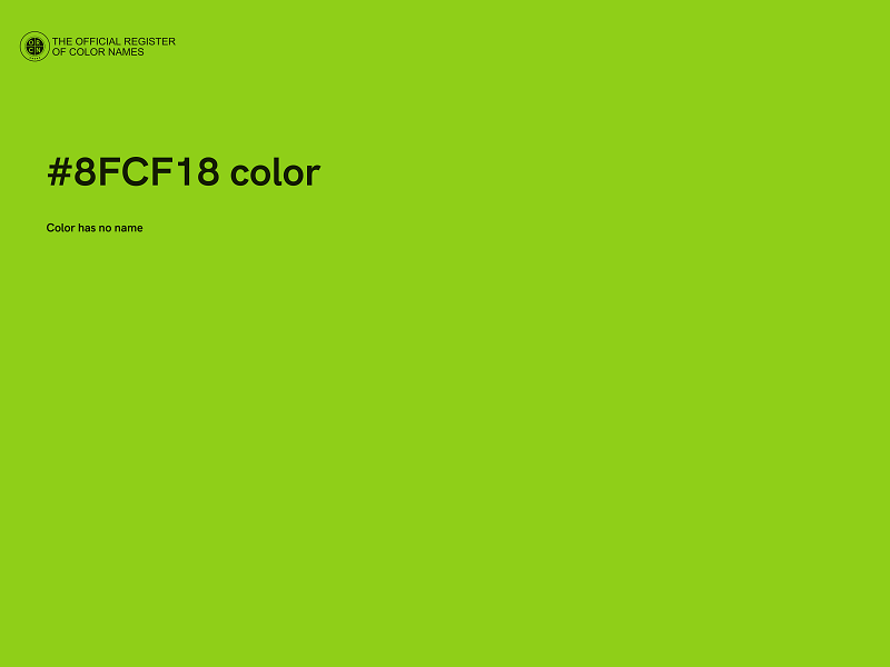 #8FCF18 color image