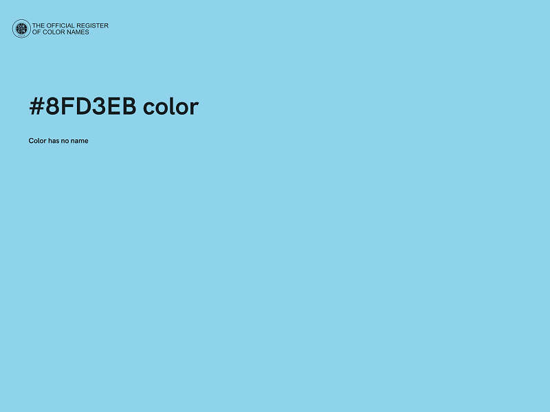 #8FD3EB color image