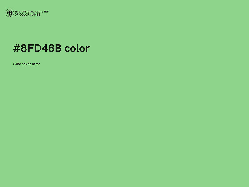 #8FD48B color image