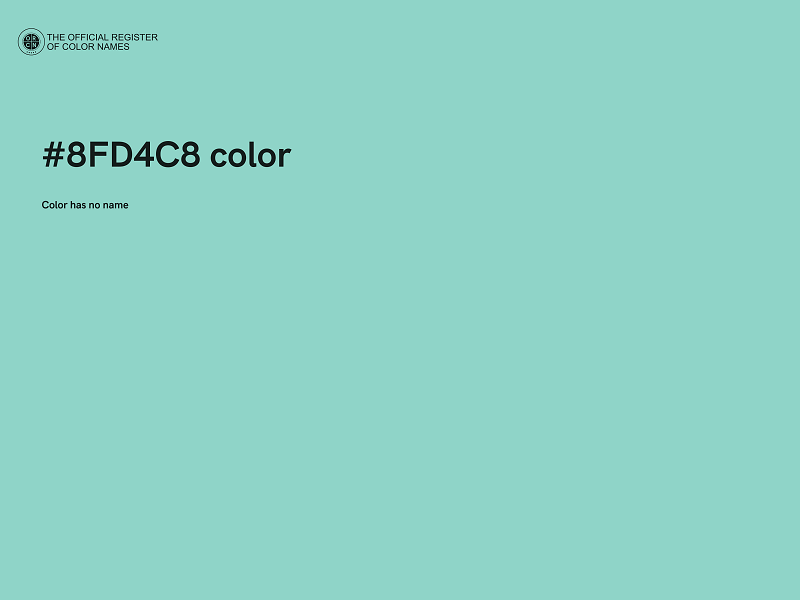 #8FD4C8 color image