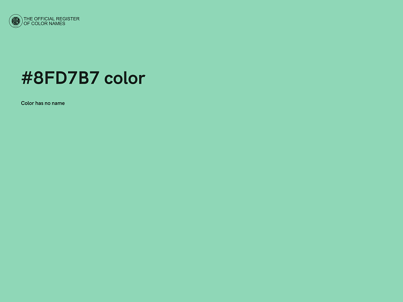 #8FD7B7 color image