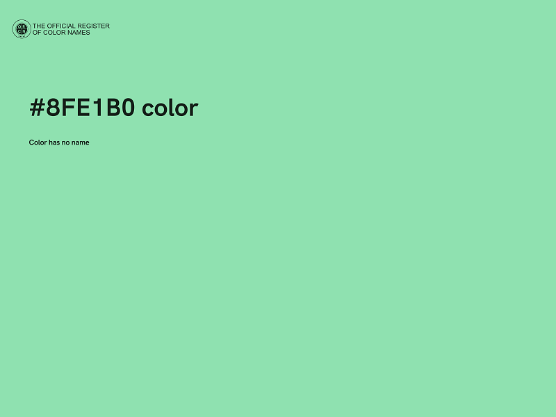 #8FE1B0 color image