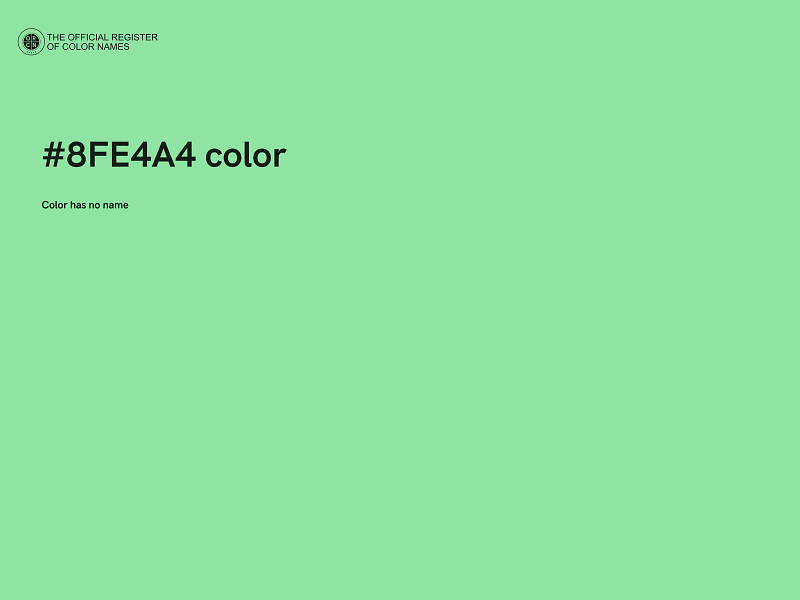 #8FE4A4 color image