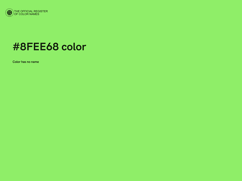 #8FEE68 color image