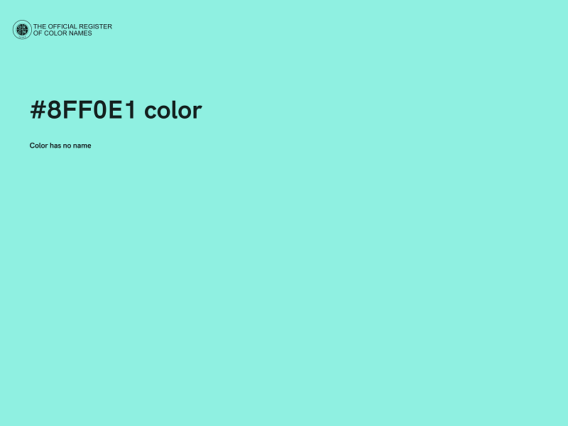 #8FF0E1 color image