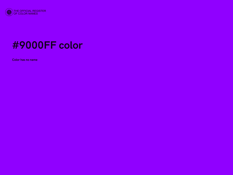 #9000FF color image