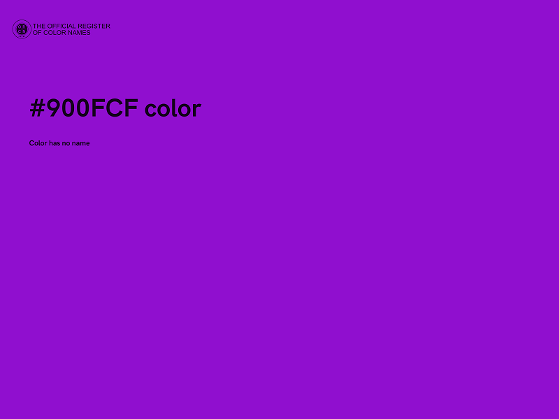 #900FCF color image