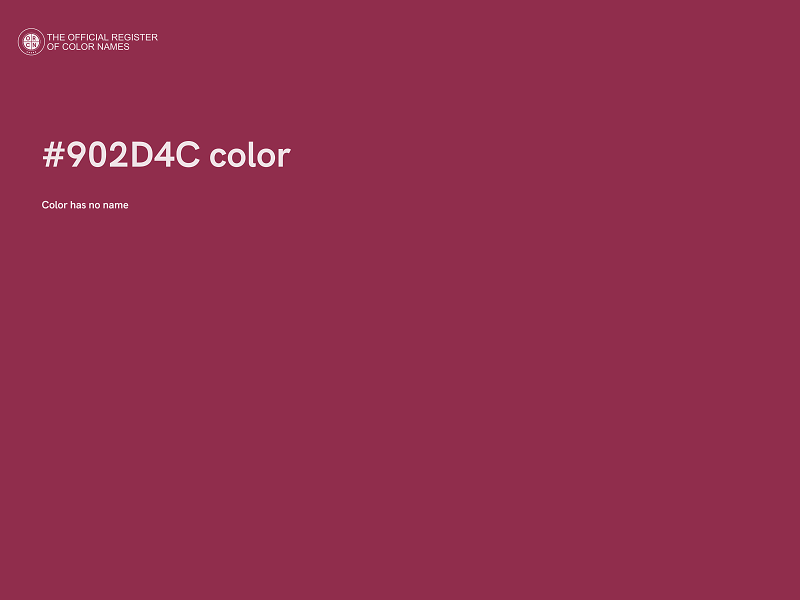 #902D4C color image