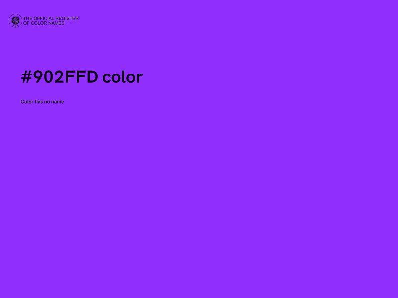 #902FFD color image