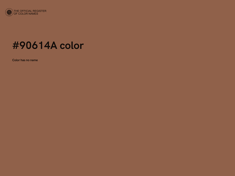 #90614A color image