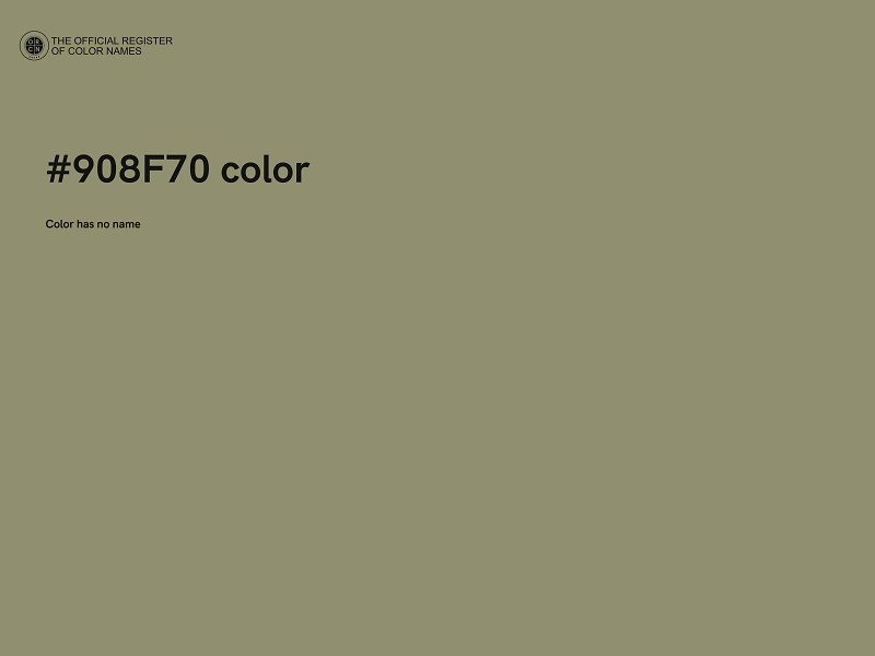 #908F70 color image