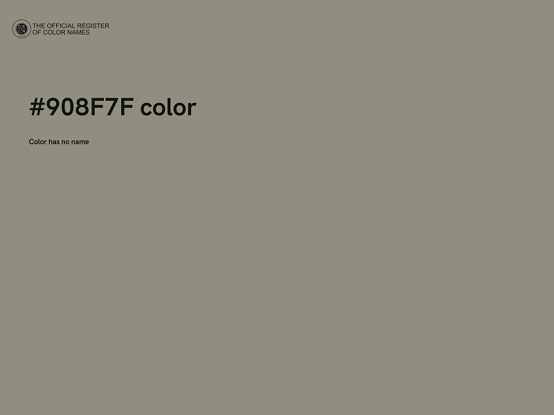 #908F7F color image