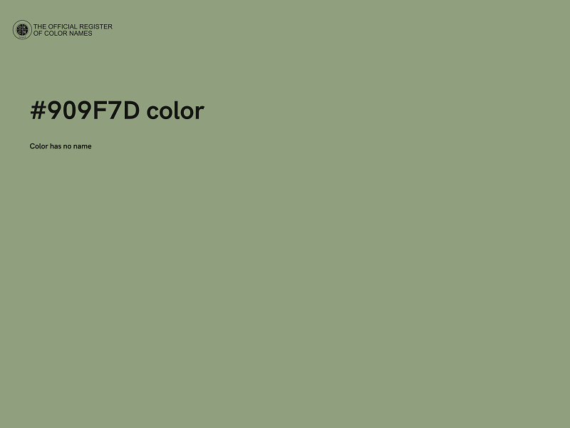 #909F7D color image