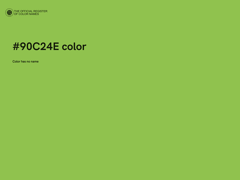 #90C24E color image