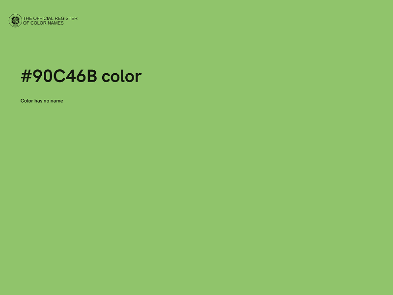 #90C46B color image