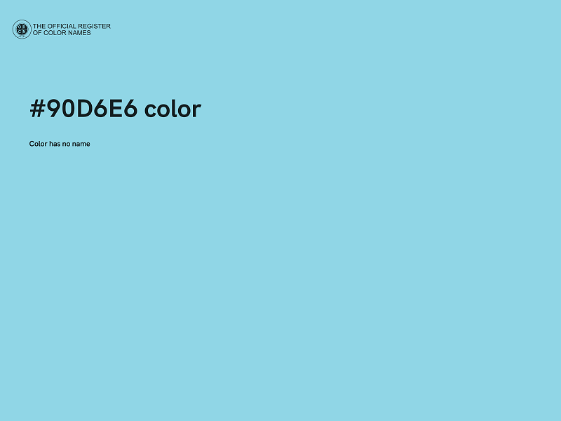 #90D6E6 color image