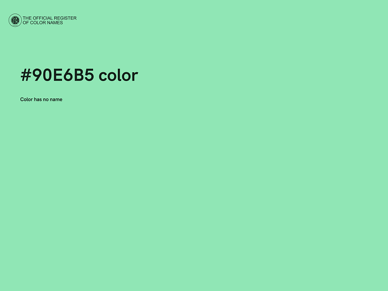 #90E6B5 color image