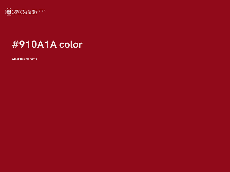 #910A1A color image