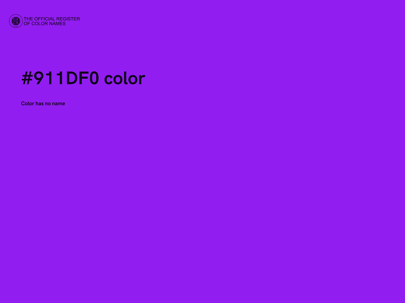 #911DF0 color image