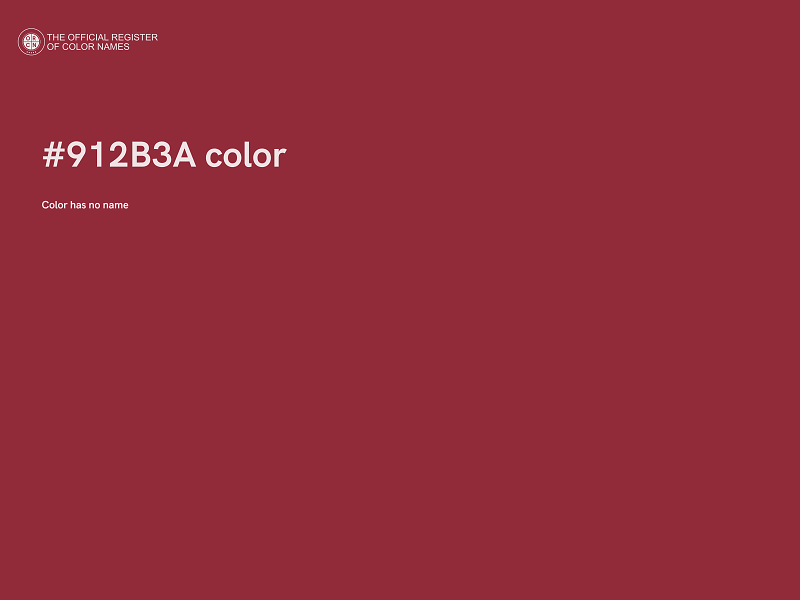 #912B3A color image